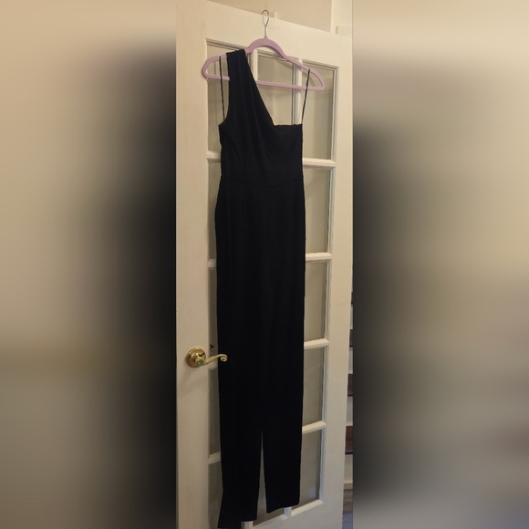 Ramy Brook New York Chic Black Gabriela Asymmetrical Jumpsuit - Picture 7 of 7